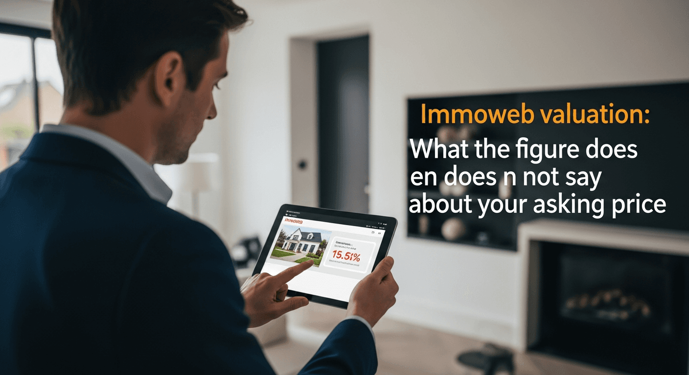 Immoweb valuation: what the figure does and does not say about your asking price