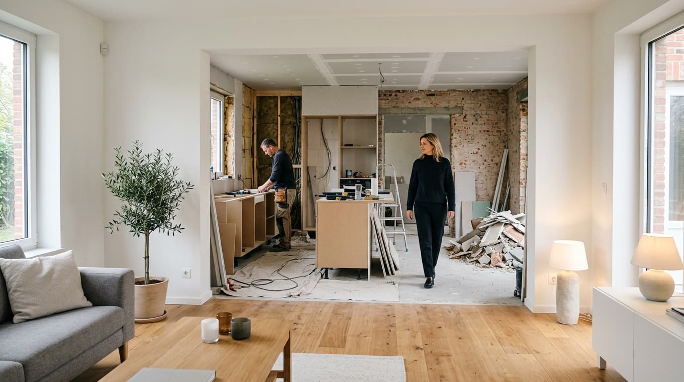 Huis verkopen tijdens een verbouwing: zo pakt u het aan als de werken nog lopen