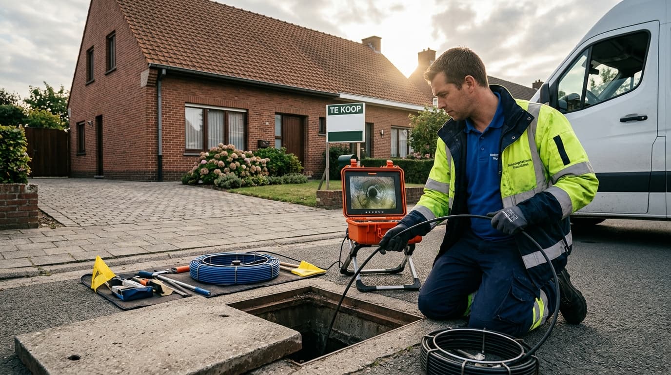 Sewer inspection when selling a home: what sellers in Flanders need to arrange